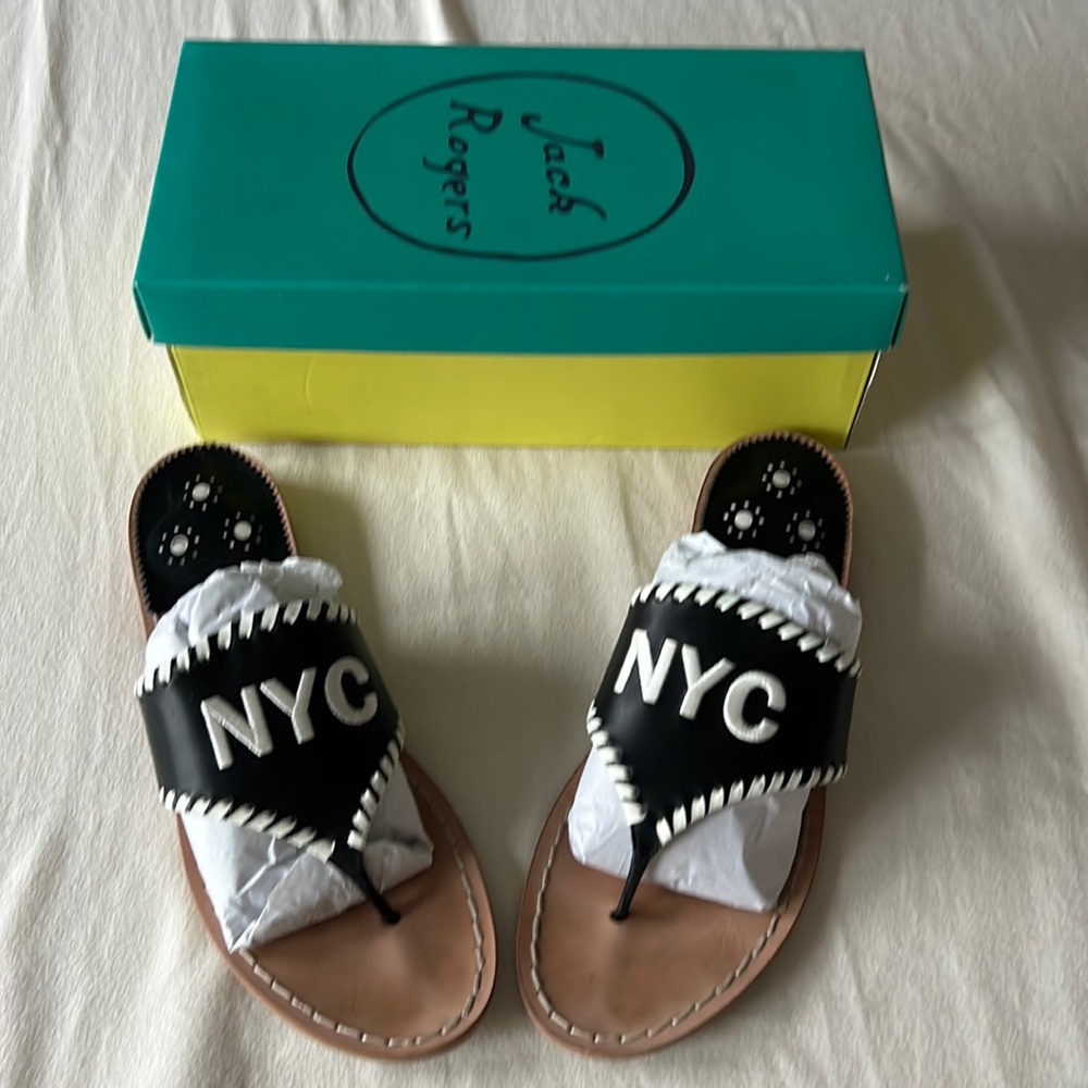 Jack Rogers NYC sandals - worn twice!  With box.